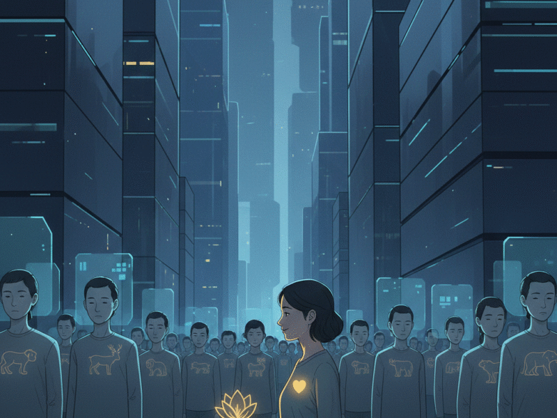 Jataka Echoes in a Future City